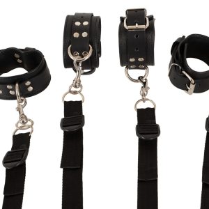 ZADO Leder Bettfessel - Profimäßiges Bondage-Set