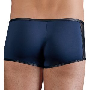 NEK Herren Pants Mikrofaser Mattlook, abknöpfbarer Beutel, Zip & Schnürung blau/schwarz XL