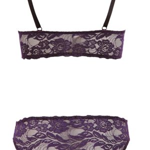 Cottelli LINGERIE - Verstellbares BH Set aus Blütenspitze S