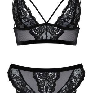 Cottelli LINGERIE Verführerisches Spitzen-Set schwarz Größe M