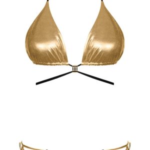 Obsessive Bikini Goldivia - Goldglanz & schwarze Kontraste Schwarz/Gold M