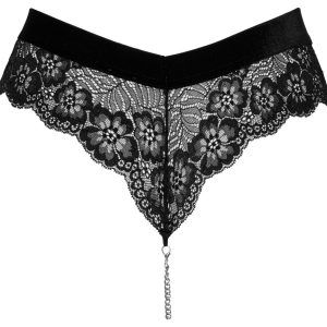 Cottelli LINGERIE - Spitzenpanty mit abnehmbarer Kette S