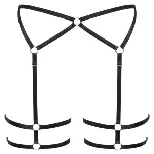 Cottelli LINGERIE Harness, Schwarz, Größe S