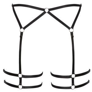 Cottelli LINGERIE Harness, Schwarz, Größe S