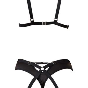 Cottelli LINGERIE Bondage Set - Elegantes und verstellbares 3-teiliges Harness-Set S-L