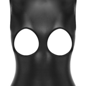 Bad Kitty traps-Body ouvert mit Kopfmaske schwarz XL