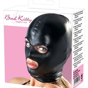 Bad Kitty Hochglanz-Wetlook Kopfmaske - Blickkontakt & Widerworte!