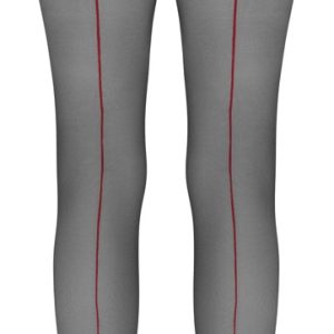 Cottelli LEGWEAR - Ouvert Strumpfhose, rote Ziernaht Schwarz/Rot 5