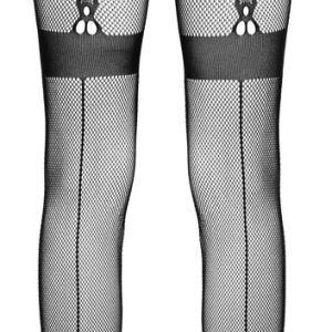 Cottelli LEGWEAR - Netzstrumpfhose mit Strapsgurt S-L