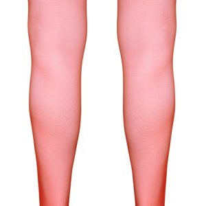 Cottelli LEGWEAR - Rote Spitzen-Halterlose, 17 den M