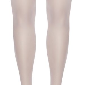 Cottelli LEGWEAR - Romantische halterlose Strümpfe weiß 4