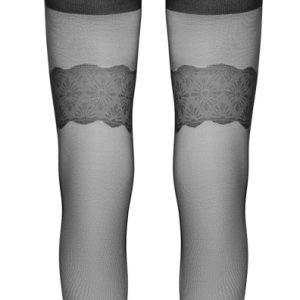 Cottelli LEGWEAR - Cut-out Strumpfhose mit ouvert Schritt S