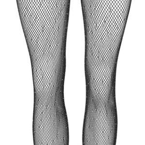 Cottelli LEGWEAR - Glitzer-Netz Straps-Strumpfhose S-L