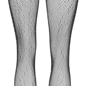 Cottelli LEGWEAR - Glitzer-Netz Straps-Strumpfhose S-L