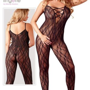 NO:XQSE Catsuit Spitze, offen im Schritt 2XL/3XL