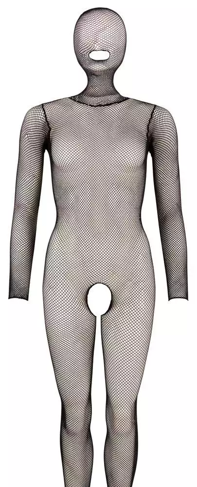 NO:XQSE Catsuit Maske ouvert mit rundem Rückenausschnitt S-L