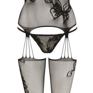 Mandy Mystery Lingerie - Strapshemd Set mit Strümpfen S-L