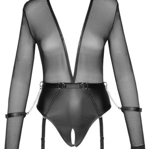 Cottelli BONDAGE - Straps-Body schwarz - 70% Rabatt S