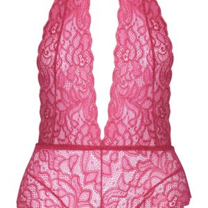 Cottelli LINGERIE - Pinkfarbener Body ouvert pink Größe S/M