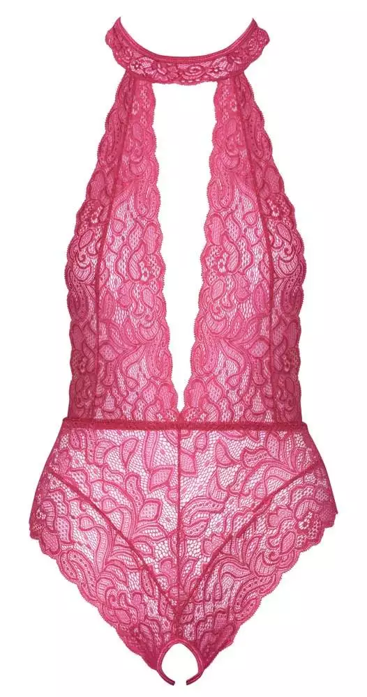 Cottelli LINGERIE - Pinkfarbener Body ouvert pink Größe L/XL