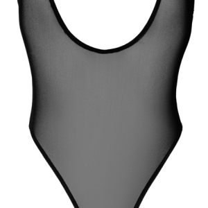 Noir - Power Mesh Stringbody, schwarz, knapp, scharf