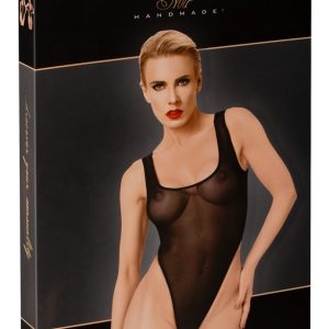 Noir - Power Mesh Stringbody, schwarz, knapp, scharf