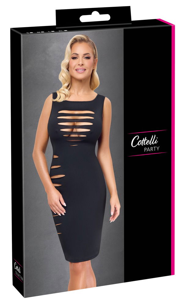 Cottelli PARTY Etui-Kleid Schwarz Sexy Cut-outs