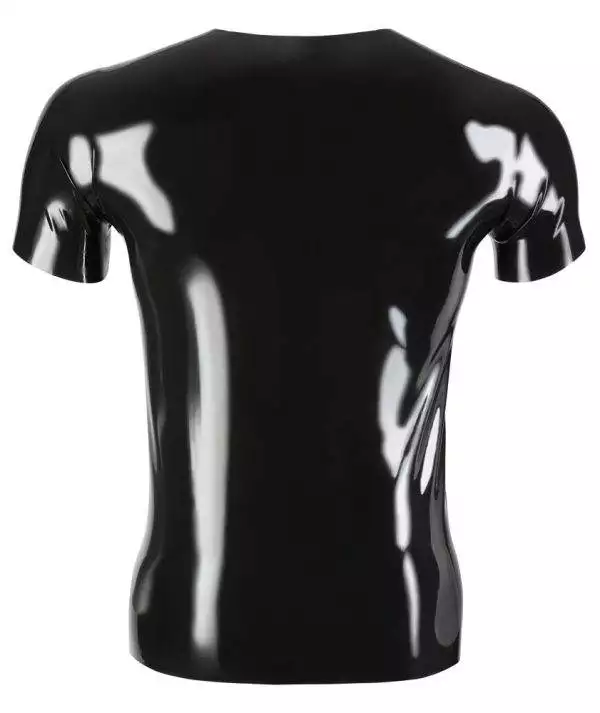 Late X Latex T-Shirt: Glänzendes Must-have für jeden Latex-Kleiderschrank! S – Hollow Rückseite