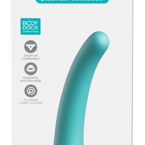 Dillio Platinum Curious Five - Biegsamer Dildo mit Saugfuß Teal