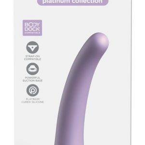 Dillio Platinum Curious Five - Biegsamer Dildo mit Saugfuß Purple