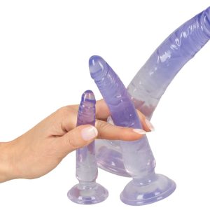 Crystal Anal Training Set - 3-teiliges Analdildo-Set mit verschiedenen Größen und Gewichten Blau/Transparent