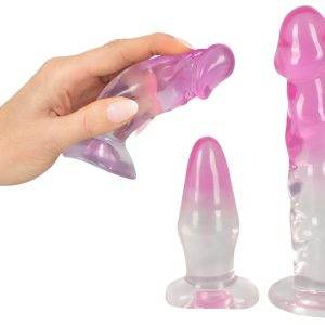 Crystal Clear Anal Training Set - 3-teiliges Toy-Trio für anale Vergnügen und Dehntraining Pink/Transparent Crystal Clear Anal Training Set - 3-teiliges Toy-Trio für anale Vergnügen und Dehntraining Pink/Transparent – E