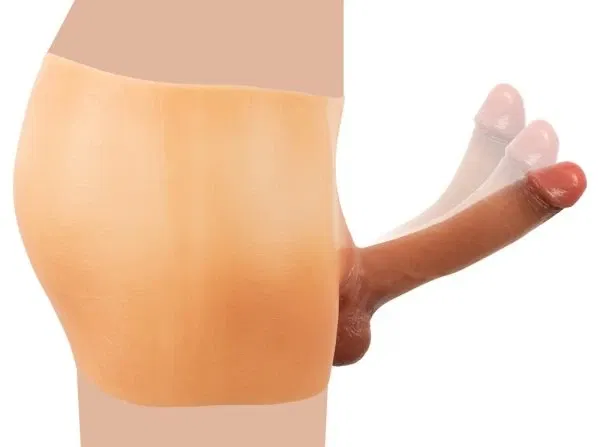 You2Toys Ultra Realistic Penis Pants - Liquid Silicone, Naturgetreu & Biegsam hautfarben hell – F