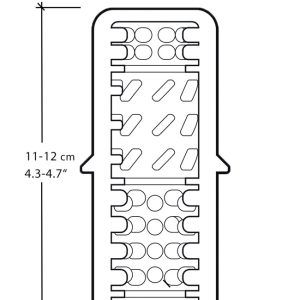 The Handy True Grip Noppen-Sleeve, Größe M, Schwarz