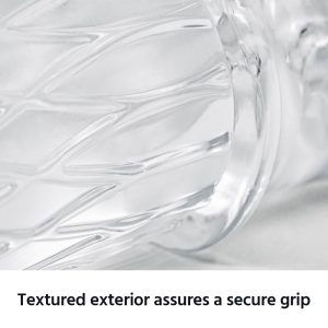 The Handy Dream Sleeve Lips - Aufregend strukturiertes Ersatz-Sleeve für Masturbator transparent