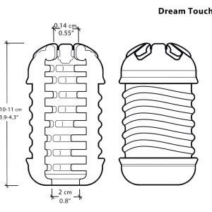 The Handy Silky Touch Sleeve - Genoppt - 10-11 cm - Transparent