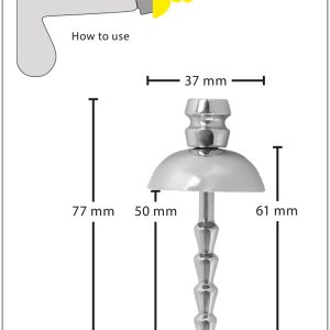 Fetish Collection Anal Spreader - Verstellbarer Spekulum-Plug für anale Stimulation silber