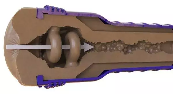 Fleshlight Boost Bang - Masturbator mit Saugkontrolle hautfarben dunkel – G