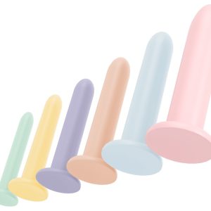 You2Toys Training Set Six in a Row - 6-teiliges Silikon Dildo-Set, Pastellfarben