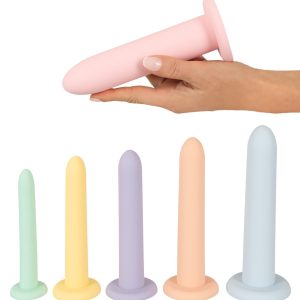 You2Toys Training Set Six in a Row - 6-teiliges Silikon Dildo-Set, Pastellfarben