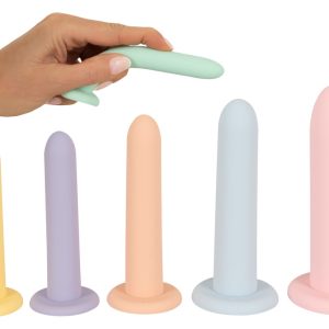 You2Toys Training Set Six in a Row - 6-teiliges Silikon Dildo-Set, Pastellfarben