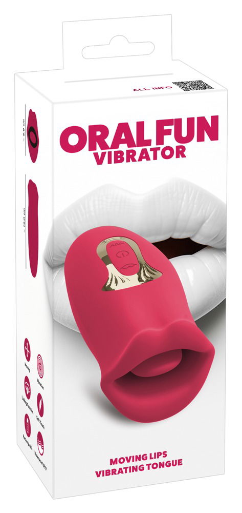 You2Toys Oral Fun Vibrator - Moving Lips & Vibro-Zunge - Schwarz