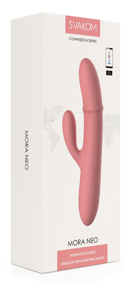 SVAKOM Mora Neo - Rabbitvibrator, 19,5 cm, Liquid Silicone, lila