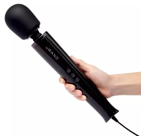 Le Wand Original Massagestab Powerful Plug-In Vibrating Massager Black