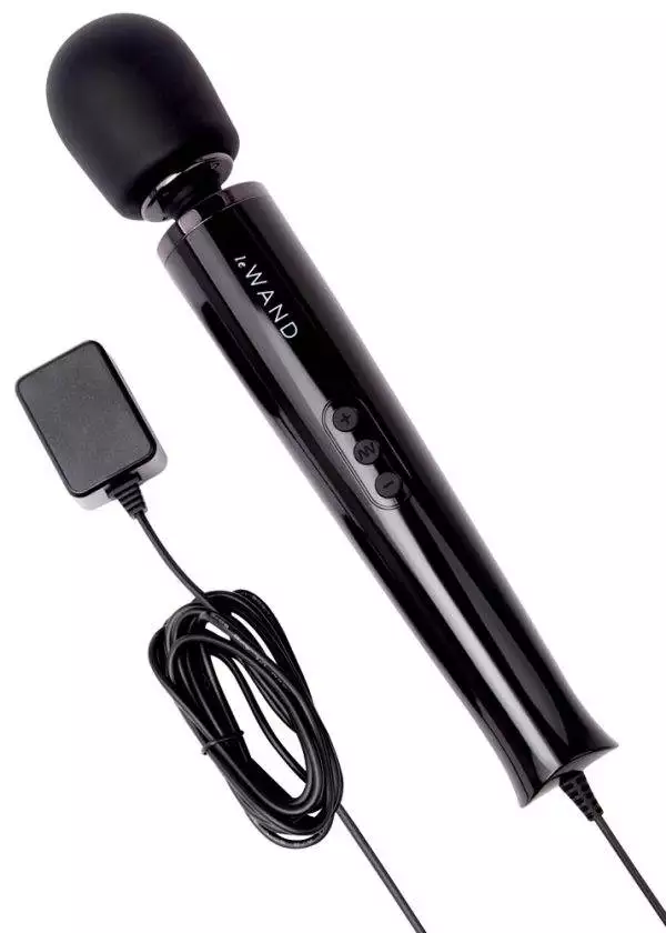Le Wand Original Massagestab Powerful Plug-In Vibrating Massager Black