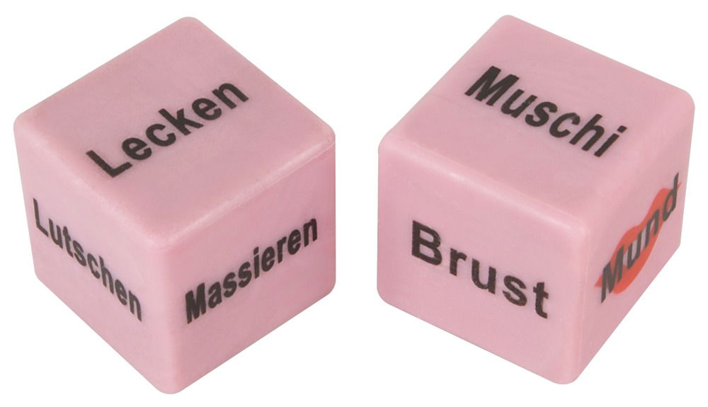 Erotic Dice Set - Sündige Verführung, 2-teilig, Rot & Schwarz