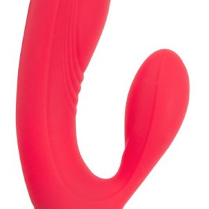 Sweet Smile Thumping Rabbit Vibrator - Dual-Stimulation in 10 Vibrationsmodi (Orgasmic Red, S/M)