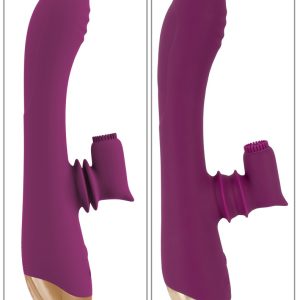 Javida 2 Function Vibrator "Moving Clitoris Tickler" - Dual-Stimulation Vibe, wasserdicht, wiederaufladbar