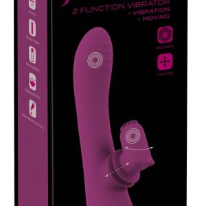 Javida 2 Function Vibrator "Moving Clitoris Tickler" - Dual-Stimulation Vibe, wasserdicht, wiederaufladbar