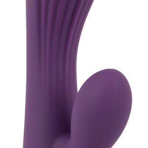 You2Toys Double Layer Silicone Rabbit Vibrator - Super Soft, doppelt intensiv, eleganter, handlicher, mit flexibler Clitoris-Stimulator und G-Zone Stimulation in Vagina, 3 Intensitäten, 5 Vibrationsmodi, wiederaufladbar, USB-Ladekabel, 17,9 cm Gesamtlänge, waschbar in Silikon, PU, ABS, 165 g.